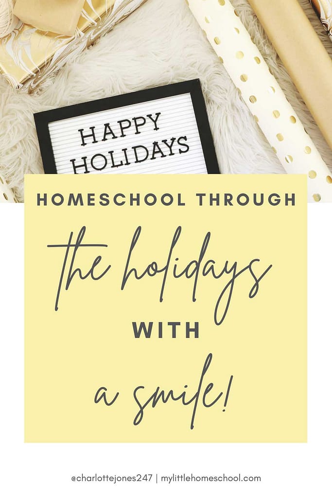 wrapping paper - homeschool through the holidays
