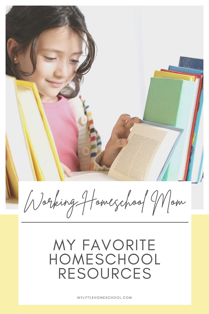 A girl reading a book - favorite homeschool resources for busy working homeschool moms
