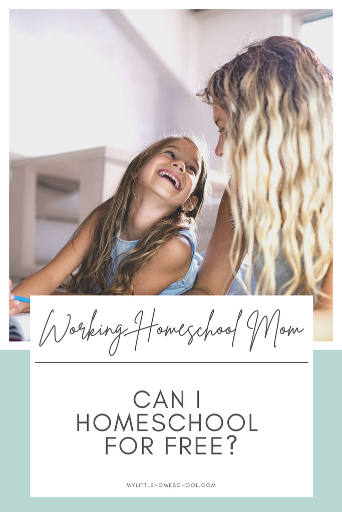 Mom and daughter laughing at each other - can you homeschool for free