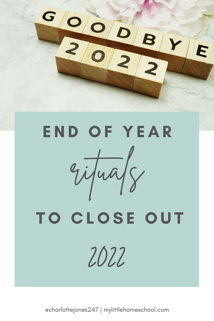 Goodbye 2023 in blocks - end of year rituals to put 2022 to bed