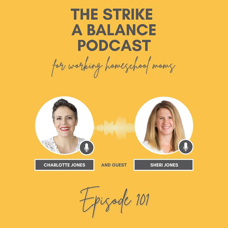 How Kids Can Turn a Hobby Into a Profitable Business | Sheri Jones, Youth in Business | The Strike a Balance Podcast for Working Homeschool Moms, S3 E101